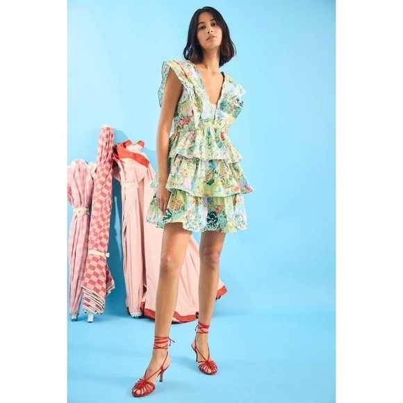 NWT Hunter Bell Pamela Garden Party Floral Dress Sz 2 - Picture 2 of 12